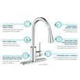 thumbnail image 4 of Elkay LKAV3031CR Avado Single Hole Kitchen Faucet with Pull-down Spray and Forward Lever Handle in Chrome, 4 of 8