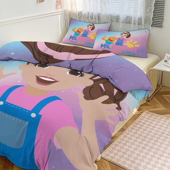 Ms Rachel 3-Piece Bedding Set Duvet Cover Pillow Shams Soft Pillowcases Quilts Covers