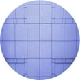 thumbnail image 1 of Ahgly Company Tapis Rond Lavable en Machine Intérieur Jeans Transitionnels Bleu, 4 Pieds Rond, 1 of 7