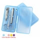 thumbnail image 5 of Vogacara Manicure Tools With Plastic Box 4-in-1 Eyebrow Tweezer Professional Holiday Handheld Carbon Kit Grooming Home Type2 NO2, 5 of 6