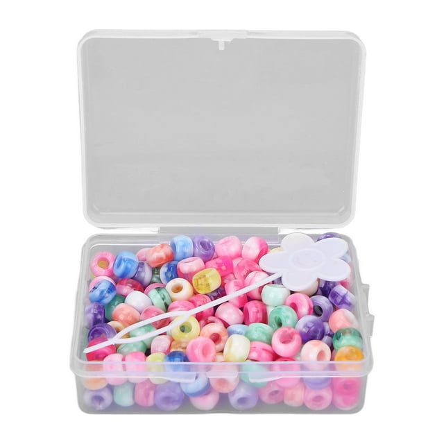 DIY Beads Kit,Pony Beads Kit Candy DIY Jewelry Making Beads Kit Pony Beads Built for Precision