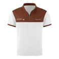 thumbnail image 4 of CAIVO Polo Shirts For Men Stylish Color Plaid Short Sleeve Shirt With Half Zip Stand Collar And Zippered Pocket Lapel Classic Fit Golf Tops For Vacation , XXXL, 4 of 4