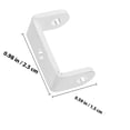 thumbnail image 2 of COSMOBETTY 10Ud Soportes En U De Aluminio Para Panel Puertas Barrera Seguridad Kit Montaje Resistente, 2 of 6