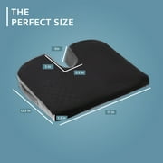 Kӧlbs Car Seat Cushion Truck Driver Cushion | Wedge Seat Cushion with Cutout for Coccyx Tailbone Pain Relief Cushion | Car Pillow Car Seat Cushion for Car Seat Driver | Stylish Chic Jacquard Cover