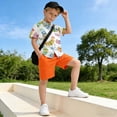 thumbnail image 5 of Dailycode Small Short Sleeve Button Down Shirts Cartoon Colorful Caterpillar Casual Shirt 3-10 Years, 5 of 9