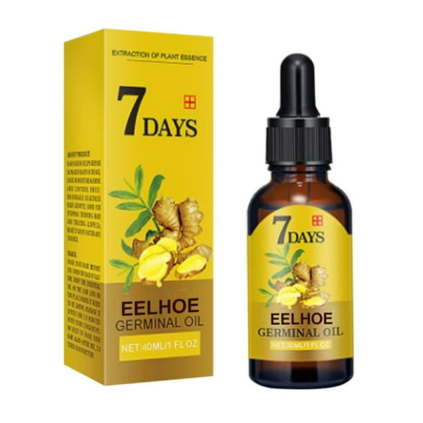 EELHOE Ginger Hair Care Solution (40ml) Solución nutritiva nutritiva para el cabello, cuidado del cabello, prevención de la caída del cabello,1 piezas