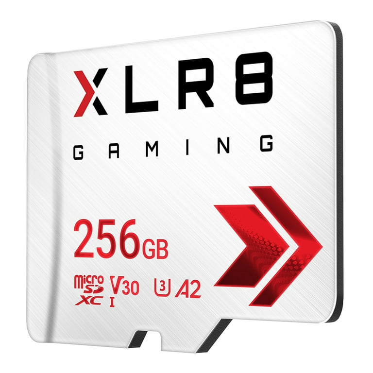 SDC PNY 256GB XLR8 Gaming microSDXC Memory Card - 100MB/s UHS-I U3 V30