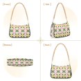 thumbnail image 7 of FORMRS Womens Shoulder Bag with Chain Strap Clutch Purse Cute Tote Handbag, Yellow Symmetrical Stars, 7 of 7