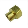 thumbnail image 2 of SENRISE Brass Connector Adapter Female to Female for Air Pipe Fuel Pipe Water Pipe Gold 1/8" to 1/4”, 2 of 5