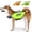 Green, variant on Newborn Brand Dog Life Jacket for Swimming & Boating,Adjustable Dog Life Vest with Handle,Sports Style, Green,s