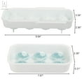 thumbnail image 4 of Gustave 2 Pack Ice Cube Tray Mold - Silicone Ice Ball Maker Round Ice Ball Spheres with Removable Lids for Whiskey, Cocktails & Bourbon (6 Sphere Mold), 4 of 9