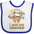 thumbnail image 3 of Inktastic Sloth I Love My Meemaw Boys or Girls Baby Bib, 3 of 4