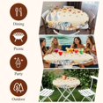 thumbnail image 7 of Orange Grey Fall Round Tablecloth, Fitted Table Cover with Elastic for 55"-60" Round Tables, Thanksgiving Maple Leaf Pumpkins Table Cloth Outdoor Indoor Dinning Party Waterproof Tablecloths, 7 of 7