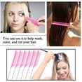 thumbnail image 5 of 10 Pcs Rat Tail Comb, Pin Tail Comb Heat Resistant Teasing Combs With Stainless Steel Pin Haircut Comb Kit Parting Comb(White #A2), 5 of 5