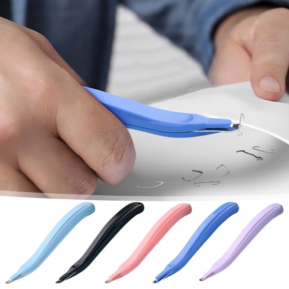 CCOCC Magnetic Staple Remover StickErgonomic Pen Shape ToolLabour Saving PullerPortable