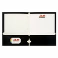 thumbnail image 2 of JAM Paper Laminated Two Pocket Glossy 3 Hole Punch School Folders, Black, 3/Pack, 2 of 4