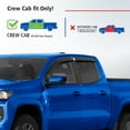 thumbnail image 2 of Goodyear Shatterproof Window Deflectors for Chevy Colorado 2023-2025 Crew Cab, Tape-on Rain Guards, Window Visors, Vent Deflector Visor, Car Accessories, 4 pcs. - GY008789, 2 of 8