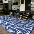 thumbnail image 3 of HUGEAR Outdoor Rugs Clearance 5'x8' Area Patio Rugs Waterproof Camping Rugs, RV Rugs for outside, Deck Rug, Pool, Balcony Rugs, 3 of 6