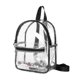 thumbnail image 1 of 1pc Transparent Pvc Backpack Waterproof Schoolbag Satchel For Girls Students Lady (black)-13, 1 of 1