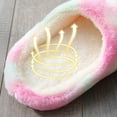 thumbnail image 6 of Women's Slippers Round Toe Velvet Tie-Dye Shoes Multicolor Comfort Slippers for Women Indoor Footwear, 6 of 7