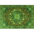 thumbnail image 1 of Ahgly Company Indoor Rectangle Medallion Green Traditional Area Rugs, 2' x 3', 1 of 1