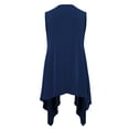 thumbnail image 2 of Made by Johnny Women's Lightweight Sleeveless Draped Open Cardigan S NAVY, 2 of 6