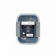 Mainstays Food Storage Bento Container, Rectangle, Gray, 42oz Capacity, A Practical Choice for School Lunches and Activities