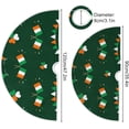 thumbnail image 5 of SKYSONIC St. Patricks Christmas Tree Skirt Home Decoration Large Round Christmas Tree Skirt for Holiday Party Home Christmas Day Ornaments 35.4 Inch, 5 of 6