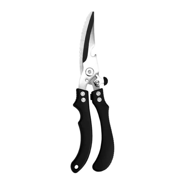 COM1950s Stainless Steel Scissors, Kitchen Poultry Scissors Chicken Scissors Stainless Steel Poultry Meat and Vegetable Scissors, Scissors for Kitchen