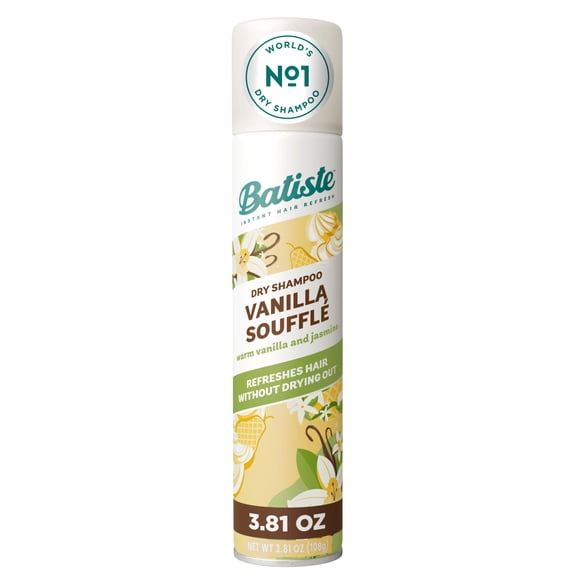Batiste™ Dry Shampoo, Instantly Refresh Hair & Absorb Oil Between Washes, Vanilla Souffle, 3.81 oz