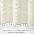 Siiluminisoy Cream Shower Curtains,HeavyDuty Mold/MildewResistant