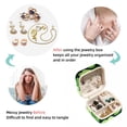 thumbnail image 4 of St. Patrick's Day Travel Portable Square Jewelry Box - Bracelet Holder and Jewelry Stand - Ideal for Rings, Earrings, Necklaces, and Bracelets - Suitable for Girls and Women, 4 of 6