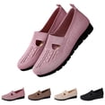 thumbnail image 6 of Soft and Lightweight Women's Shoes,Breathable Knit Mesh Slip On Sneakers,Flexible Non Slip Sole Walking Flats,Comfortable Casual Loafers for Work and Travel,Easy to Wear and Match,US Size: 7, 6 of 6