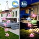 thumbnail image 3 of Advancent Lámpara de carillón de viento de cerdo volador Solar que cambia de Color, lámpara LED impermeable para paisaje, Control de luz Iluminación y accesorios, 3 of 6