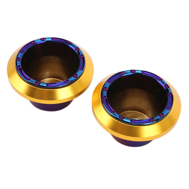 Curseurs de Cadre de Moto, 2 Pcs Universel Cadre de Roue de Moto Protection contre les Chocs avant Curseurs de Cadre de Fourche Puissance Emballé Performance