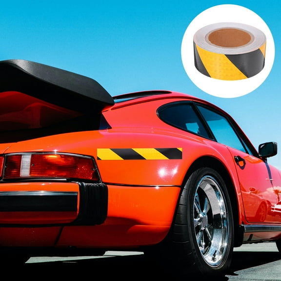 WHAMVOX 1 Roll of Reflective Sticker Checkered Tape Warning Tape Adhesive Sticker Car High Visibility Sticker
