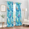 thumbnail image 7 of Cute Surfer Cats Thickened Blackout Curtain 84 Inches, Perforated Window Curtains for Bedroom Living Room Stylish Thermal Insulated Curtains, 1 Pack Home Decor, 7 of 7
