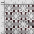 thumbnail image 1 of oneOone Cotton Silk Fabric Geometric Kasuri Printed Fabric 1 Yard 42 Inch Wide, 1 of 4