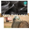 thumbnail image 2 of Simple&Opulence Linen Duvet Cover Set-Pure Linen 3 Pieces Bedding Set, 1 Duvet Cover 78 × 86 Inches and 2 Pillowcases-Coconut Button Collection Soft & Cozy ,Cooling Bedding-Dark Gray, Full, 2 of 9