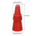 thumbnail image 2 of Uxcell Silicone Wine Bottle Stoppers Sealer Caps Cover for Drink Red 8Pack, 2 of 5