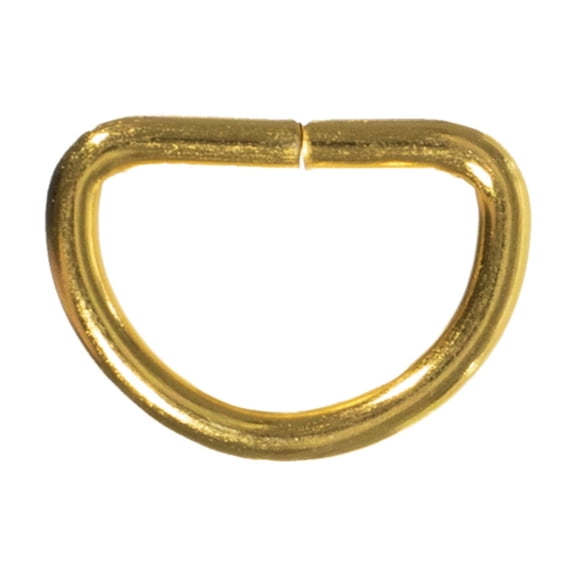 Metal Non-Welded D-Ring Findings for Belts, Bags, Lanyards, and Leathercrafts - 3/4 Inch & 1 Inch Sizes in Packs of 20