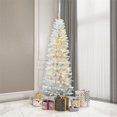 thumbnail image 2 of Vickerman A103276LED 7.5 ft. x 36 in. White Salem Pencil 270LED WmW, 2 of 3