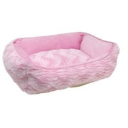 Angle View: Catit Cuddle Bed, Wild Animal, Pink Xs