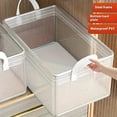thumbnail image 3 of Stackable Steel Frame Closet Storage Boxes, Transparent Foldable PVC Organizer, Waterproof & Washable for Clothes, Quilts, Cosmetic, 3 of 4