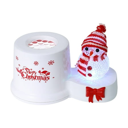 

Mojoyce Halloween Decor LED Projector Snowflake Light Snowman Light Christmas Lamp with 16 Patterns Xmas