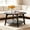 Grey, variant on CL.HPAHKL Round Coffee Table, 31.5'' Wooden Circle Coffee Table with Storage, 2-Tier Center Table for Living Room, Apartment, Small Space, Brown