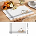 thumbnail image 6 of Thanksgiving Pumpkin Placemats Set of 6, Fall Country Retro Leaf Orange Theme Non-Slip Place Mats Washable Table Mats for Kitchen Dining Table Decorations Indoor/Outdoor, 6 of 9