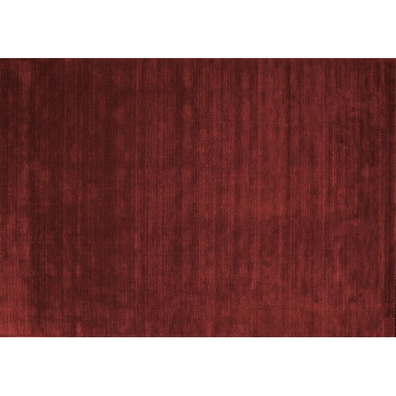 Ahgly Company Indoor Rectangle Abstract Red Contemporary Area Rugs, 2' x 5'