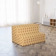 thumbnail image 4 of Puppy Foldable Mattress, Basenji Dogs and Paws Pattern, 74.8" x 35.4", Brown Vermilion, by Ambesonne, 4 of 6