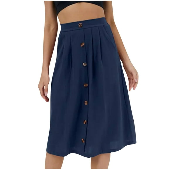 Short Skirts for Women Sexy Womens Fashion High Waist Pleated Solid Color Short Skirt Loose Skirt A Line Skirt Womens High Waist Skirts for Women High Low Skirts for Women
